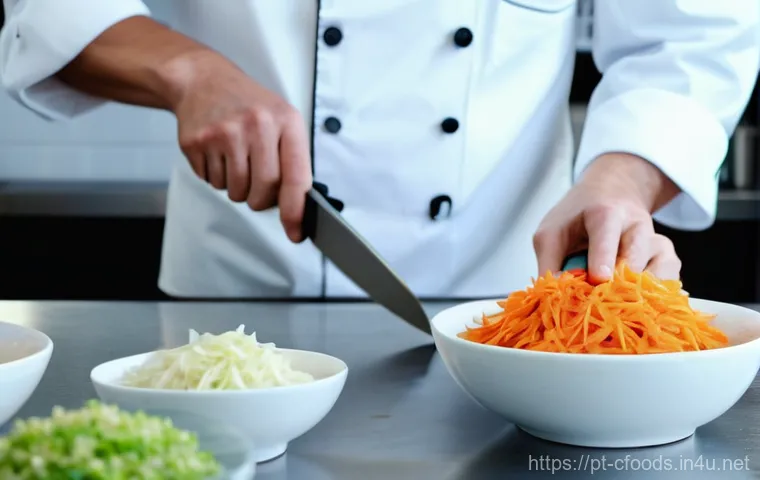 중식조리 자격증 실기 연습의 중요성 - Prompt 1: The Art of Precision and Preparation**