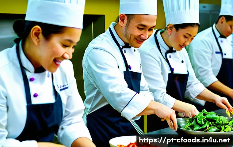 중식조리 자격증 관련 학원 추천 - **A vibrant Chinese cooking class in a modern culinary school kitchen in Lisbon, Portugal.** Diverse...