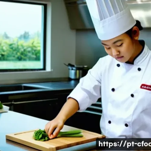 중식조리 자격증 준비생의 하루 - **Prompt 1: The Dawn's Precision Cut**
    "A young, focused culinary student, gender-neutral, in a ...