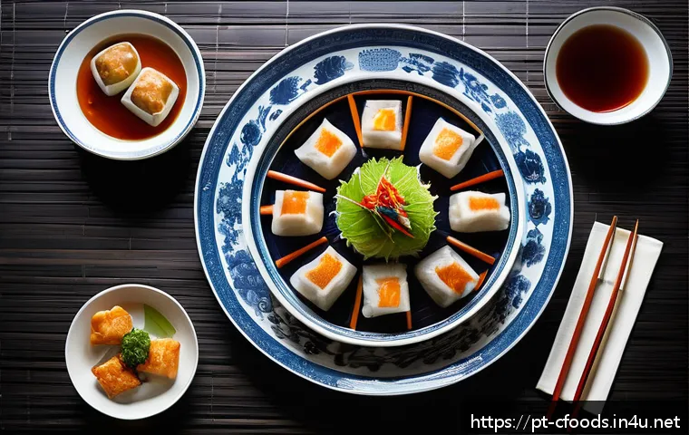 중식조리 자격증 취득 후 포트폴리오 작성 - A beautifully arranged portfolio layout showcasing authentic Chinese dishes such as Peking Duck, Dim...